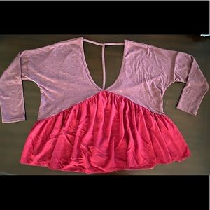 Red babydoll top